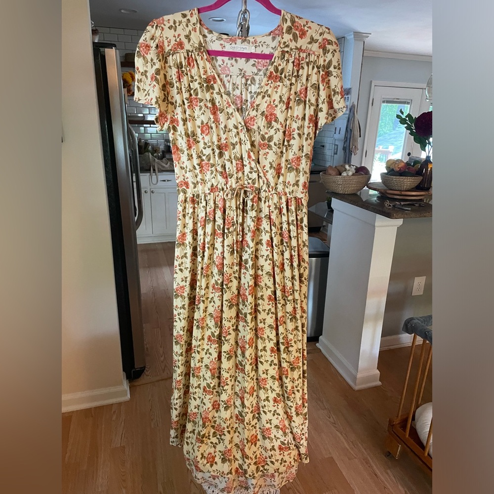 Christy Dawn simple dawn dress buttercream English rose Womens S